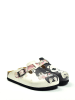 Calceo Clogs in Weiß/ Schwarz