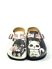 Calceo Clogs in Weiß/ Schwarz