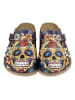 Calceo Clogs in Lila/ Bunt