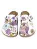 Calceo Clogs wit/meerkleurig
