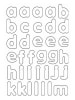 URSUS Blanko-Magneten-Set "Buchstaben"