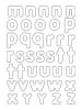 URSUS Blanko-Magneten-Set "Buchstaben"