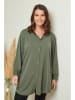 Curvy Lady Bluse in Khaki