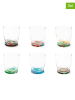 Trendy Kitchen by EXCÉLSA 6er-Set: Gläser "Kimono" in Bunt - 340 ml
