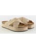 Sixth Sens Slippers goudkleurig/beige