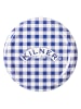 Kilner 6-delige set: deksels blauw/wit - (L)6 x (B)3 cm