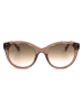 Liu Jo Damskie okulary przeciwsłoneczne w kolorze beżowo-brązowym