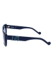 Liu Jo Damskie okulary przeciwsłoneczne w kolorze granatowo-niebieskim