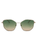 Liu Jo Damskie okulary przeciwsłoneczne w kolorze złoto-zielonym