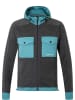 super.natural Fleecejacke "Adventure" in Anthrazit/ Türkis
