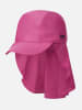 Reima Czapka "Mustekala" w kolorze różowym z osłoną karku