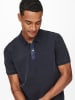 ONLY & SONS Poloshirt "Travis" donkerblauw