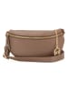Mia Tomazzi Leren heuptas "Perugino" taupe - (B)23 x (H)13 x (D)2 cm