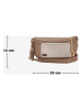 Mia Tomazzi Leren heuptas "Perugino" taupe - (B)23 x (H)13 x (D)2 cm