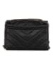 Mia Tomazzi Skórzana torebka "Saverio" w kolorze czarnym - 26 x 19 x 9 cm