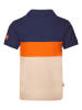 Trollkids Koszulka funkcyjna "Eikefjord" w kolorze granatowo-beżowo-pomarańczowym