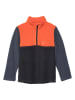 Color Kids Fleece trui oranje/donkerblauw