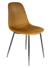 Rétro Chic 4-delige set: eetkamerstoelen "Giulia" mosterdgeel - (B)42,5 x (H)87 x (D)44 cm