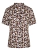 4funkyflavours Bluse "Better" in Braun/ Weiß/ Gelb