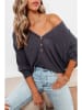 Milan Kiss Longsleeve antraciet