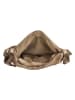 HIDE & STITCHES Leren rugzak taupe - (B)32 x (H)33 x (D)5 cm