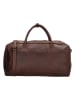 HIDE & STITCHES Leder-Weekender in Braun - (B)54 x (H)32 x (T)21 cm