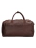 HIDE & STITCHES Leren weekendtas bruin - (B)54 x (H)32 x (D)21 cm