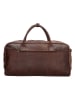 HIDE & STITCHES Leren weekendtas bruin - (B)54 x (H)32 x (D)21 cm
