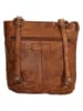 HIDE & STITCHES Skórzany plecak w kolorze jasnobrązowym - 26,5 x 23 x 10 cm