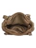 HIDE & STITCHES Leren rugzak taupe - (B)26,5 x (H)23 x (D)10 cm