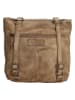HIDE & STITCHES Leren rugzak taupe - (B)26,5 x (H)23 x (D)10 cm