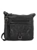 HIDE & STITCHES Leder-Umhängetasche in Schwarz - (B)27 x (H)27 x (T)8 cm