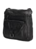 HIDE & STITCHES Leder-Umhängetasche in Schwarz - (B)27 x (H)27 x (T)8 cm