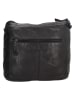 HIDE & STITCHES Leder-Umhängetasche in Schwarz - (B)27 x (H)27 x (T)8 cm