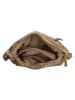 HIDE & STITCHES Leder-Umhängetasche in Beige - (B)27 x (H)27 x (T)8 cm