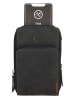 HIDE & STITCHES Skórzana torebka w kolorze czarnym na telefon - 20 x 11 x 3 cm