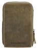 HIDE & STITCHES Skórzana torebka w kolorze oliwkowym na telefon - 11 x 20 x 13 cm