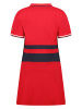 Geographical Norway Sukienka polo "Kyliane" w kolorze czerwono-granatowym