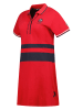 Geographical Norway Sukienka polo "Kyliane" w kolorze czerwono-granatowym