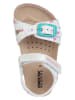 Geox Sandały "Chalki" w kolorze białym ze wzorem