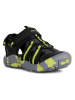 Geox Halbsandalen "Kyle" in Schwarz/ Limette