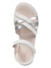 Geox Sandały "Coralie" w kolorze srebrno-białym