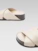 Gino Rossi Leren slippers lichtbeige