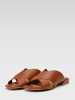 Gino Rossi Skórzane klapki w kolorze karmelowym