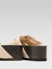 Gino Rossi Leren slippers beige