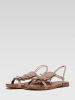 Lasocki Leder-Sandalen in Beige