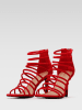 Quazi Sandały w kolorze czerwonym