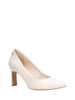 Wojas Leder-Pumps in Creme