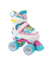 Hudora Rollschuhe in Weiß/ Blau/ Pink