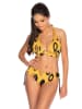 Meriell Club Bikini in Schwarz/ Gelb